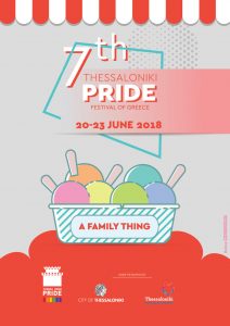 7th thessaloniki Pride poster "A Family Thing"