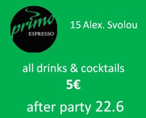 Primo Espresso Bar 2019 Pride offer drinks